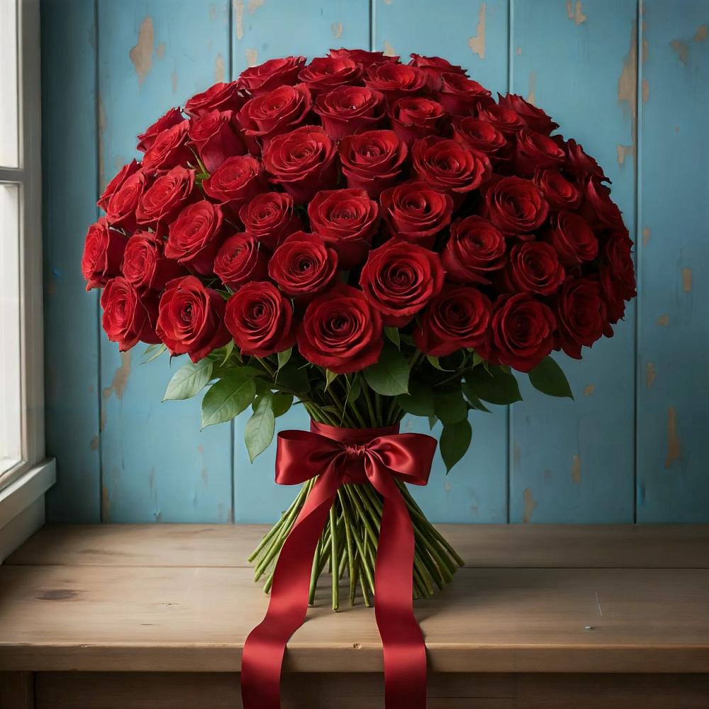 Букет Красные розы Блэк Меджик в Хоре