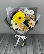 Букет цветов из:  Розы, Герберы и Хризантемы в Хоре