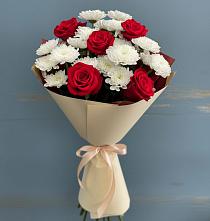 Букет цветов из:  Розы и Хризантемы в Хоре