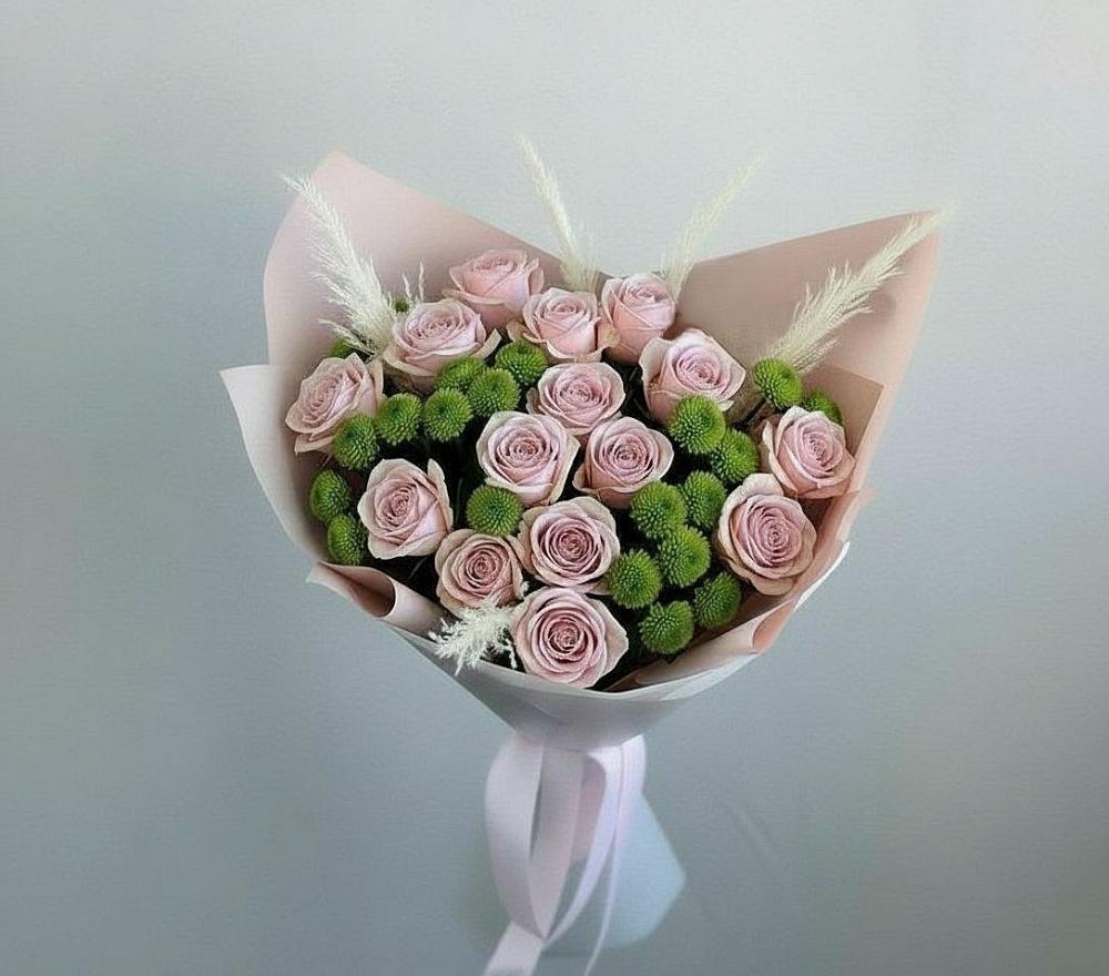 Букет цветов из: Розы и Хризантемы в Хоре