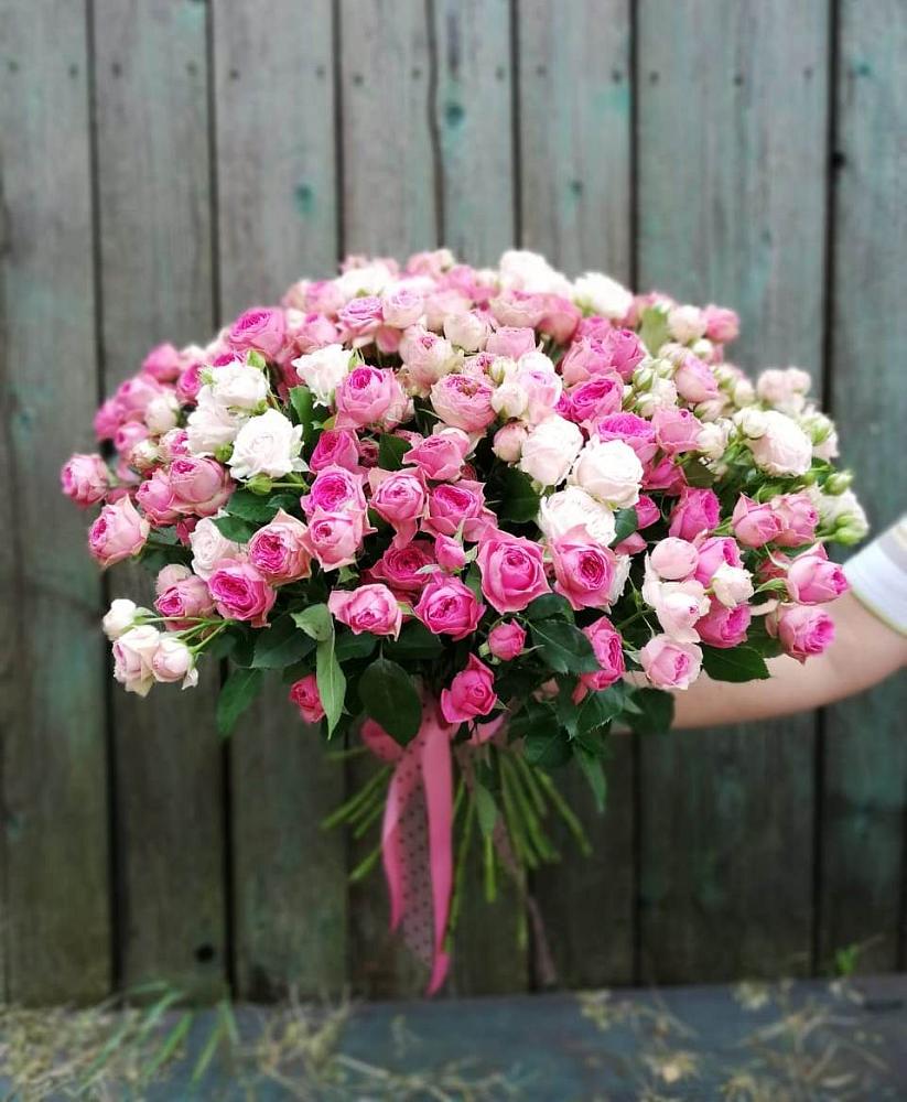 Букет Розовые кустовые розы Натали и Лав Лидия в Хоре