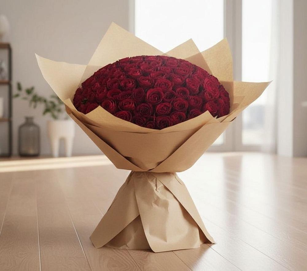 Букет 101 Красная роза в Хоре