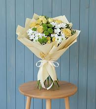 Букет цветов из:  Хризантемы и Розы #REPLACE_PRED# Хоре