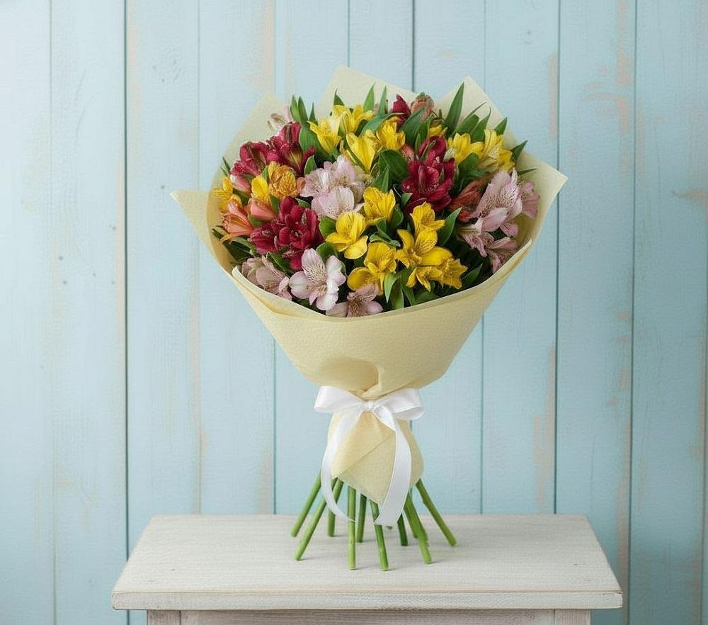 Букет цветов из: Альстромерии в Хоре