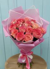 Букет 15 Розовых роз Равель в Хоре